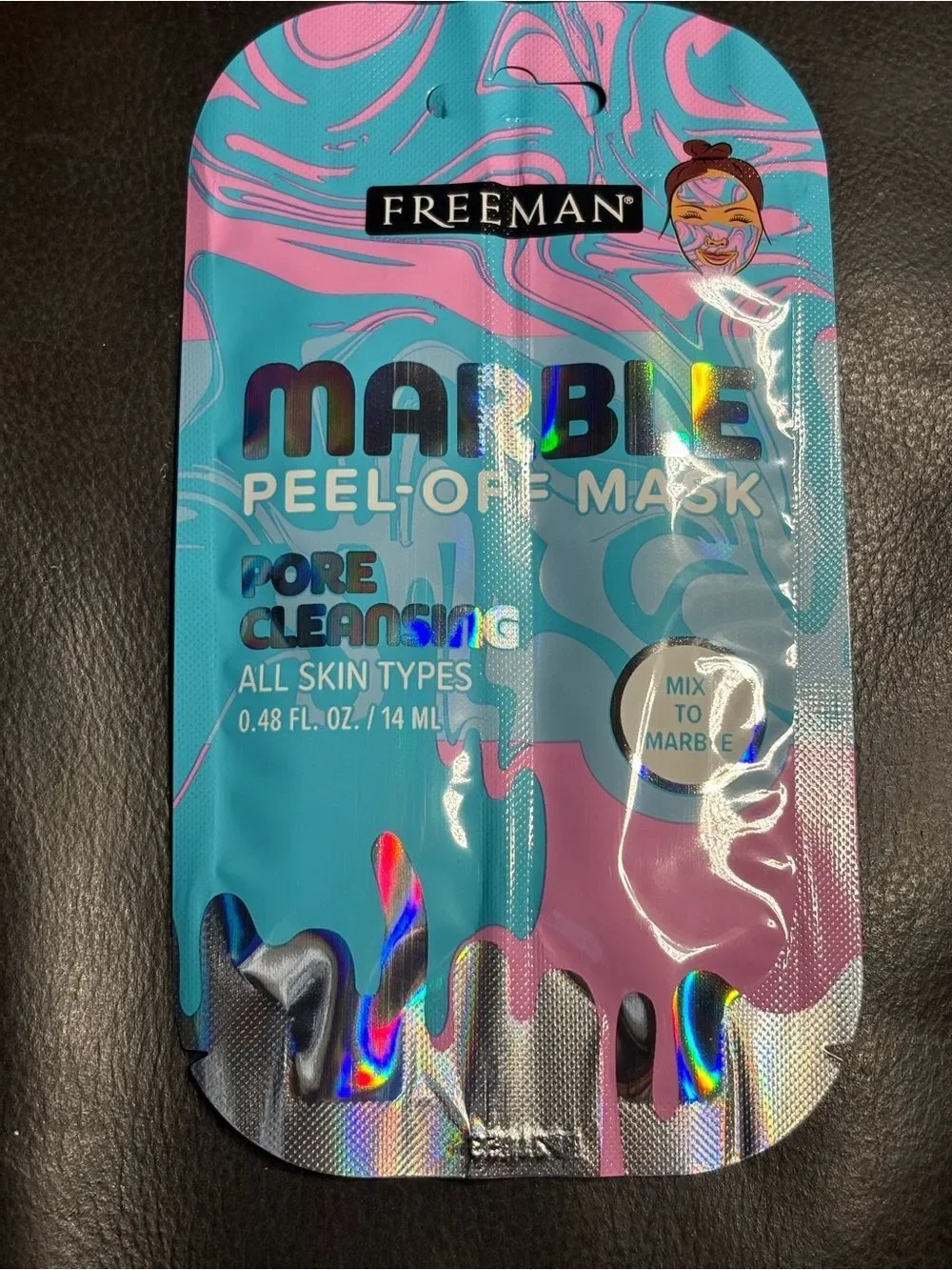 3 New Freeman Marble Peel-Off Mask - Vibrant Pink & Yellow